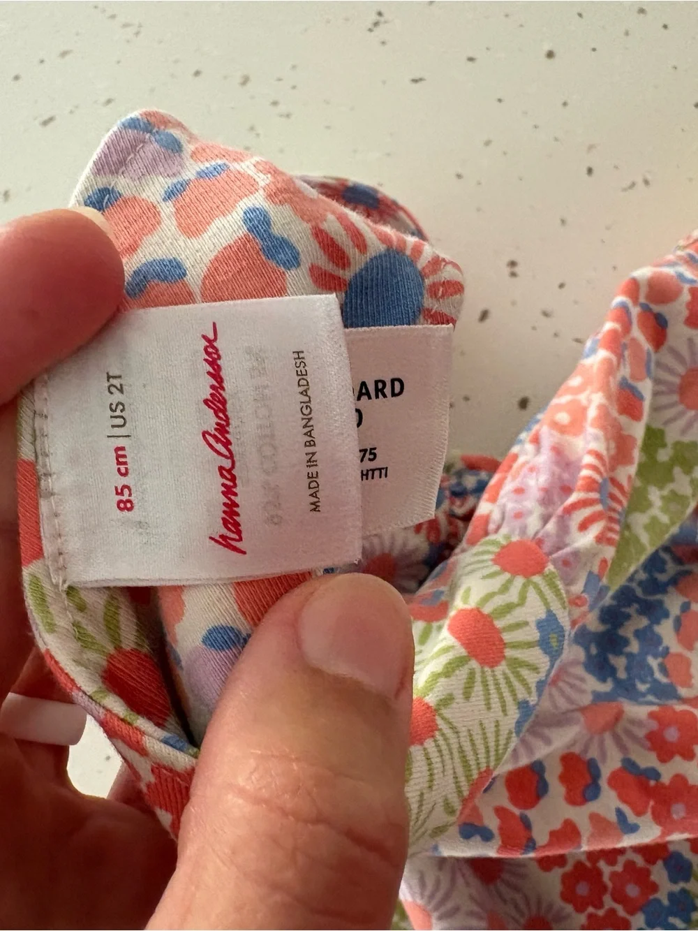 Hanna Andersson Floral Cotton Dress